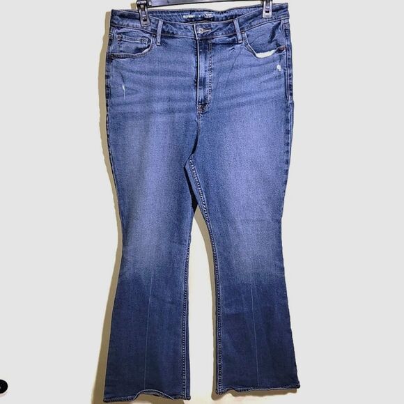 Old Navy Higher High Rise Flare Jeans 16 - Picture 1 of 10